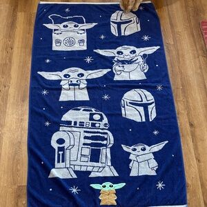 Star Wars Blue Towel with Characters